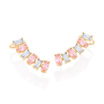 Brinco ear cuff com piercing COLORIDO 527135 Rommanel Brinco ear cuff com piercing COLORIDO 527135 Rommanel