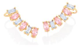 Brinco Ear Cuff Com Piercing De Pressão Cra 527135 Brinco Ear Cuff Com Piercing De Pressão Cra 527135