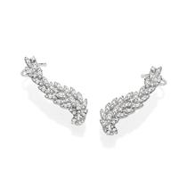 Brinco Ear Cuff com Zircônias Prata 925 Rommanel 820317 Cor:Prata Brinco Ear Cuff com Zircônias Prata 925 Rommanel 820317 Cor:Prata