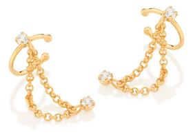 Brinco Ear Cuff Composto Por 4 Zircônias De 526663 Brinco Ear Cuff Composto Por 4 Zircônias De 526663