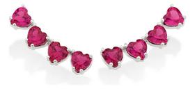 Brinco Ear Cuff Cravejado Por 8 Zircônias F 820117 Brinco Ear Cuff Cravejado Por 8 Zircônias F 820117
