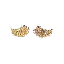 Brinco ear cuff curvo cravejado