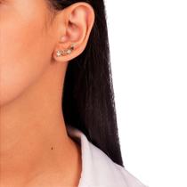 Brinco Ear Cuff Estrela Micro Zircônia - Ouro