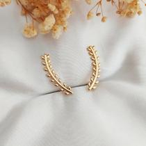 Brinco Ear Cuff Folhas Delicadas Brinco Ear Cuff Folhas Delicadas