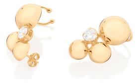 Brinco Ear Cuff Formato Meias Esferas De Tam 527078 Brinco Ear Cuff Formato Meias Esferas De Tam 527078