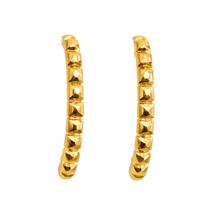 Brinco Ear Cuff Franja Dourado Mulher Estilo Blogueira Luxo