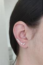 Brinco ear cuff lua prata 925