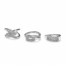 Brinco Ear Cuff sem Furo em Latão com Pedras para Cartilagem Modelo Variado