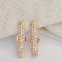 Brinco Ear Hook Com Zircônia
