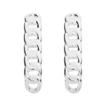 Brinco Ear Hook Corrente Banhado a Prata 925 Brinco Ear Hook Corrente Banhado a Prata 925