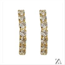 Brinco Ear Hook de Zircônias