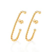 Brinco ear hook folheado a ouro 526794 Rommanel