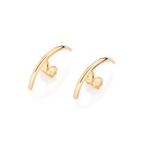 Brinco ear hook folheado a ouro 527157 Rommanel