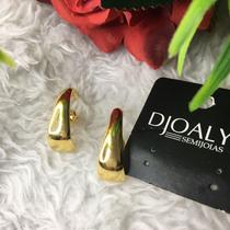 Brinco EAR HOOK liso dourado