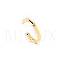 Brinco Ear Hook Tubo M Folheado em Ouro 18k Brinco Ear Hook Tubo M Folheado em Ouro 18k