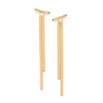 Brinco Ear Jacket Banhado a Ouro 18K - Joia Licenciada Brinco Ear Jacket Banhado a Ouro 18K - Joia Licenciada