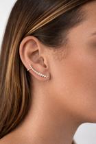 Brinco Earcuff par folheado a ouro e a prata