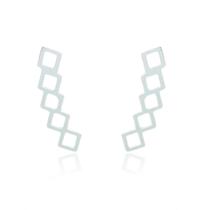 Brinco EarCuff quadrado de aço