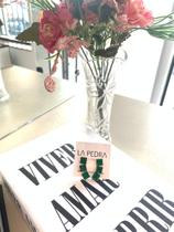 Brinco earcuff verde