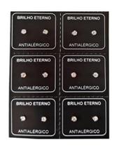 Brinco Em Aço Inox Kit De 6 Pares (12 Unidades) 4Mm Brinco Em Aço Inox Kit De 6 Pares (12 Unidades) 4Mm