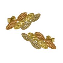 Brinco Em Ouro 18k 750 6 Folhas