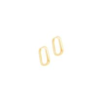 Brinco em Ouro 18K Argola Click U - AU12919 Brinco em Ouro 18K Argola Click U - AU12919