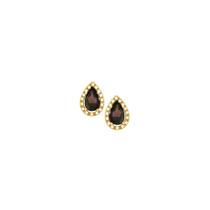 Brinco em Ouro 18K com Rodonita e Diamantes - AU3079