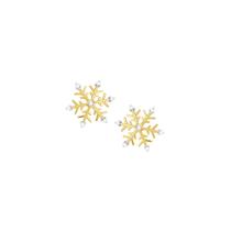 Brinco em Ouro 18K Flocos de Neve com Diamantes - AU3328