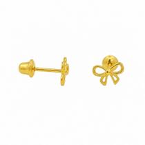 Brinco em Ouro 18K Lacinho - Joia Elegante e Exclusiva Brinco em Ouro 18K Lacinho - Joia Elegante e Exclusiva