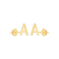 Brinco em Ouro 18k Letra A - AU8761
