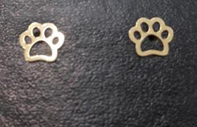 Brinco Em Ouro 18k Patinha De Cachorro Pet