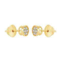 Brinco em Ouro 18k Pavê com Diamantes - AU7171 - BRUNA TESSARO JOIAS