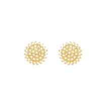 Brinco em Ouro 18K Pavê Zircônia - AU10414