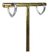 Brinco Em Ouro Branco 18k Peso: 2,14g