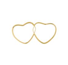 Brinco em ouro18k, argola coração. Brinco em ouro18k, argola coração.