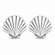 Brinco em Prata 925 Concha - Joia Elegante e Moderna Brinco em Prata 925 Concha - Joia Elegante e Moderna