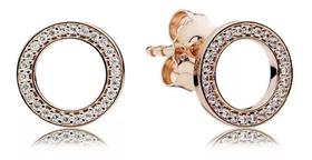 Brinco em Prata 925 Legítima com Banho em Ouro Rosé Brinco em Prata 925 Legítima com Banho em Ouro Rosé