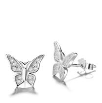 Brinco em Prata 925 Modelo Borboleta Infantil Adulto