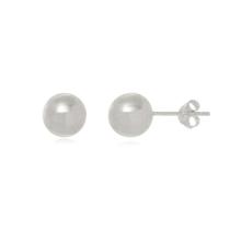 Brinco em Prata Bolinha 6mm Brinco em Prata Bolinha 6mm