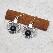 Brinco em prata com Ônix 0103815B0061 Brinco em prata com Ônix 0103815B0061