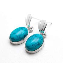 Brinco em prata com Turquesa 0103816B0053 Prata925 Turquesa