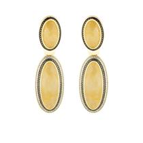 Brinco em quartzo rutilado dourado Brinco em quartzo rutilado dourado