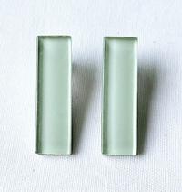 Brinco em Vidro Verde Água