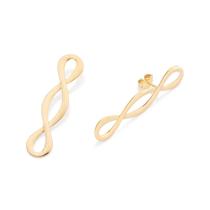 Brinco entrelaçado banhado a ouro 18k Brinco entrelaçado banhado a ouro 18k