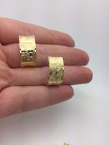 Brinco Escrava Piramides 1cm Farao Egito Ouro 18k K330