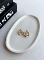 Brinco Espiral Strass Chic