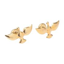 Brinco Espírito Santo Grande Folheado a Ouro para Bebês e Crianças Brinco Espírito Santo Grande Folheado a Ouro para Bebês e Crianças