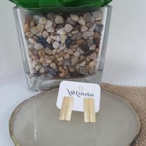 Brinco Estela Semijóia Banhado a Ouro Tendência Moderno