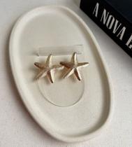 Brinco Estrela do Mar Moderno Dourado