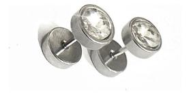 Brinco Falso Alargador Masculino Feminino Pedra Zirconia Brinco Falso Alargador Masculino Feminino Pedra Zirconia